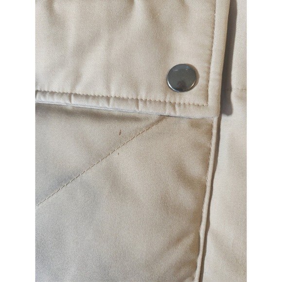 Wear Guard Rugged Vest Mens XL Beige Puffer Duck Down Waterfowl Snaps Outdoors - Picture 8 of 10